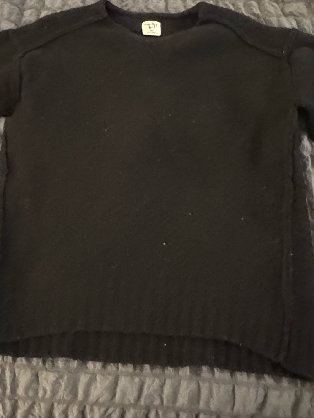 We The Free Black Crewneck Sweater